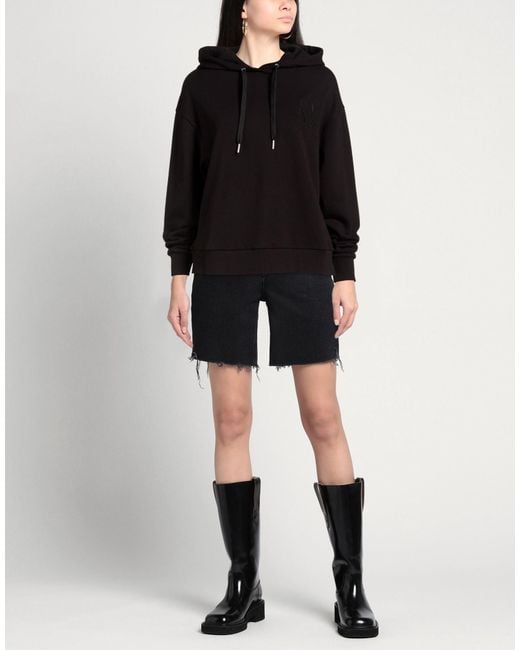 ARMANI EXCHANGE Black Sweatshirt Cotton, Polyester
