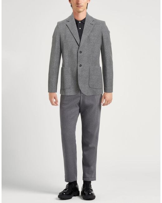 Circolo 1901 Gray Blazer Cotton, Elastane for men