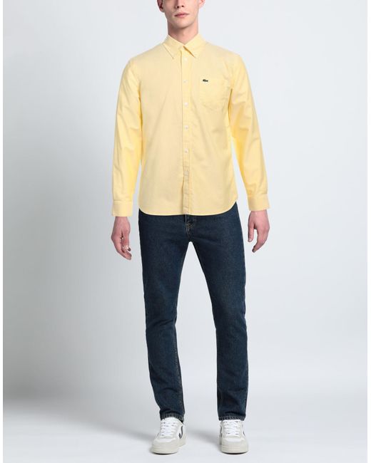 Camisa Lacoste de hombre de color Yellow