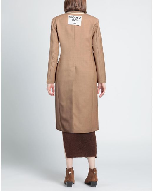 Erika Cavallini Semi Couture Natural Overcoat & Trench Coat