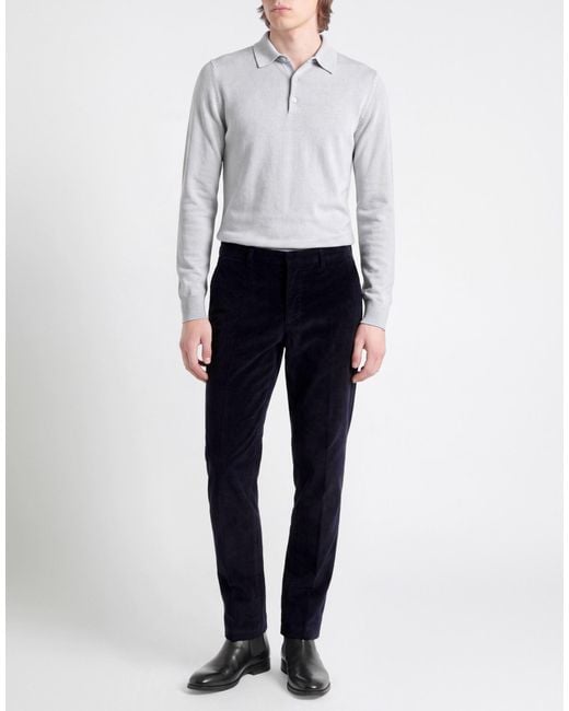 Entre Amis Black Pants Cotton, Lyocell, Elastane for men