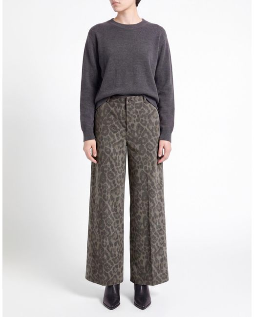 Please Gray Pants Polyester, Viscose, Elastane