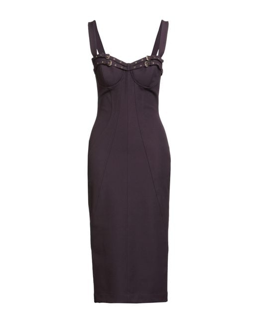 Vestido Midi Versace Jeans Couture de color Purple