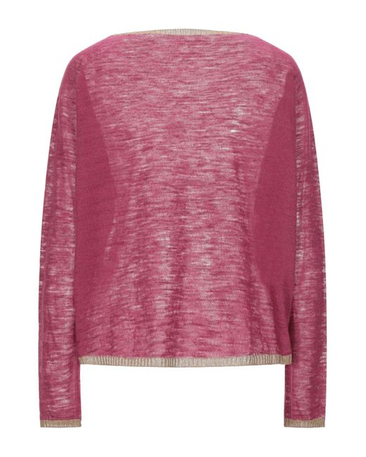 Momoní Pink Sweater Linen, Polyester, Viscose
