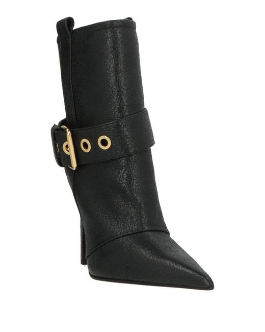 Lella Baldi Black Ankle Boots Leather