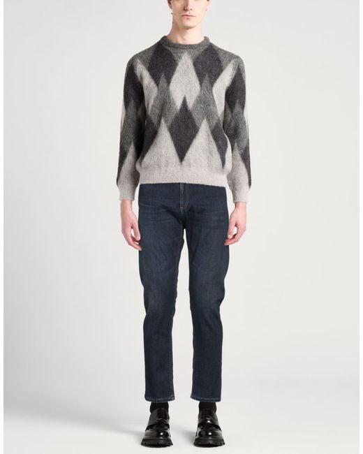 Dondup Blue Tapered Dark Wash Denim Jeans for men