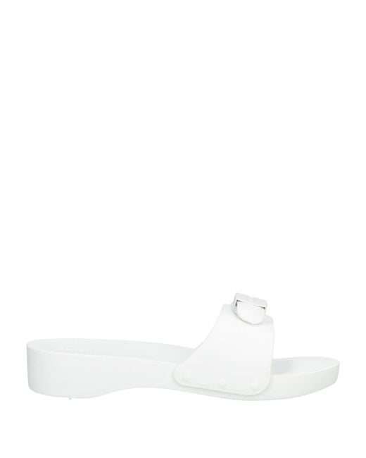 Scholl White Iconic Sandals Rubber