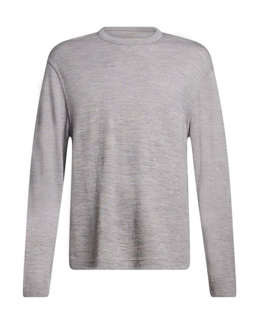 Officine Generale Gray Sweater Wool, Polyamide for men