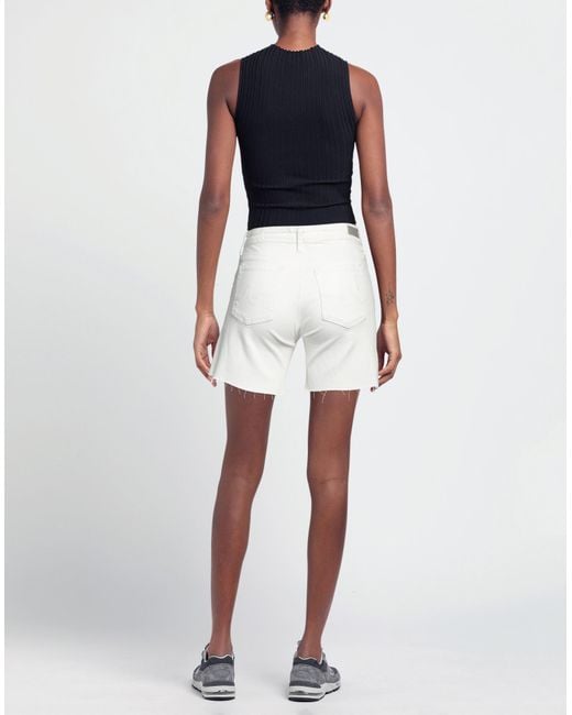AG Jeans White Denim Shorts