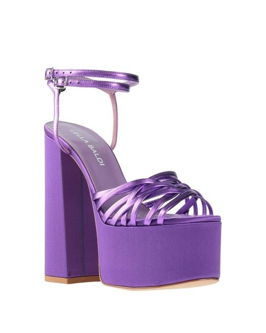 Lella Baldi Purple Sandals