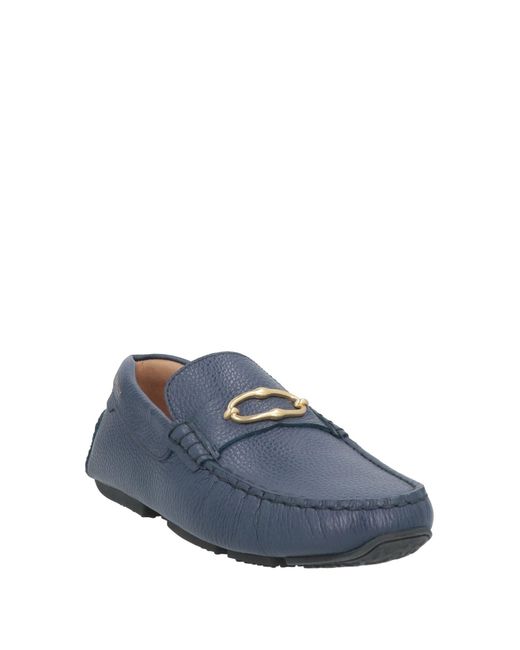 Bally Blue Loafers Cow Leather for men