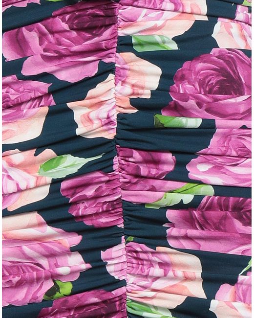 Magda Butrym Purple Mini Dress Viscose, Elastane