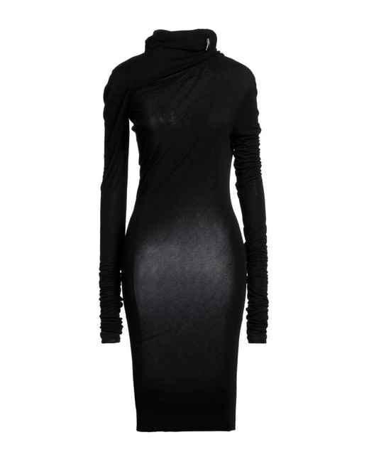 Ann Demeulemeester Black Midi-Kleid