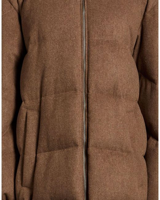 Woolrich Brown Puffer Virgin Wool