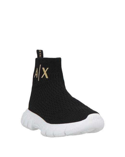 ARMANI EXCHANGE Black Sneakers