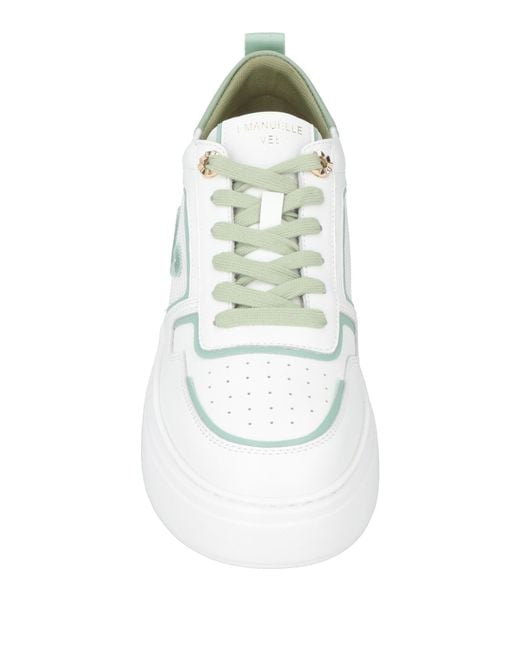 Emanuélle Vee White Sneakers Leather