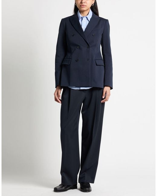 P.A.R.O.S.H. Blue Midnight Blazer Cotton, Elastane