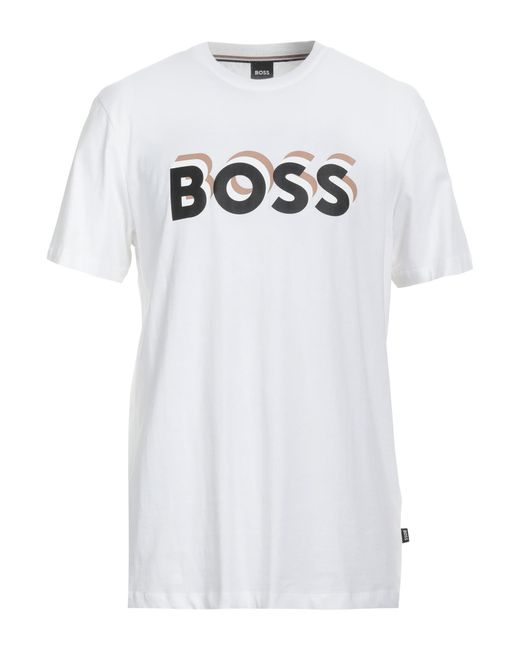 Boss T-shirts in White für Herren