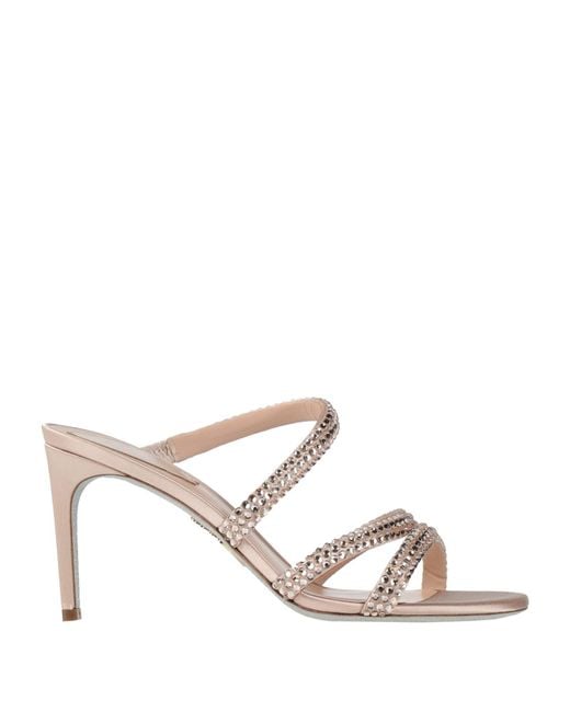 Rene Caovilla Multicolor Sandals Textile Fibers