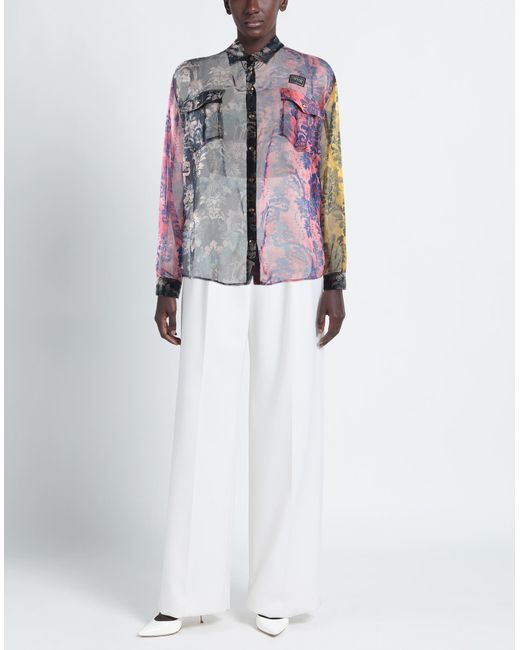 Versace Jeans Couture Gray Shirt Polyester