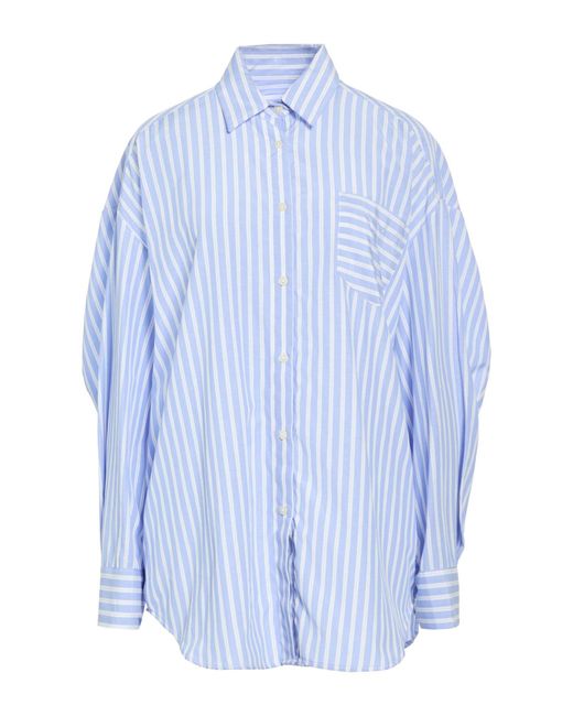 Gaelle Paris Blue Azure Shirt Cotton, Polyester