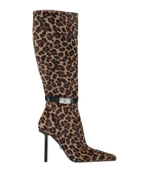 Versace Brown Boot Leather