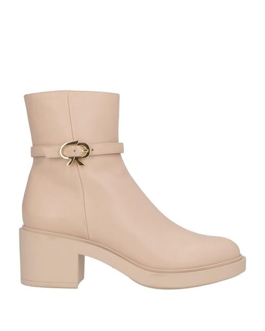 Gianvito Rossi Natural Ankle Boots