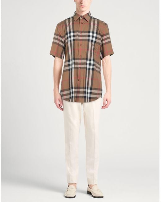 Burberry White Shirt Cotton, Elastane for men