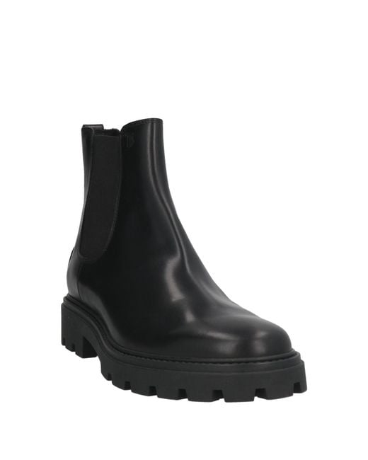 Tod's Black Ankle Boots Leather for men