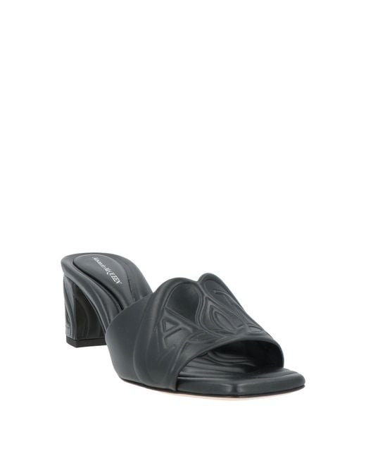 McQueen Black Sandals