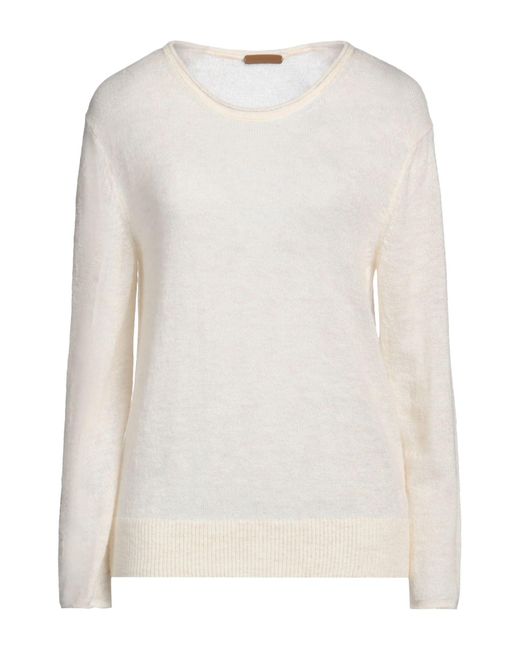 LE17SEPTEMBRE White Ivory Sweater Acrylic, Nylon, Wool, Mohair Wool