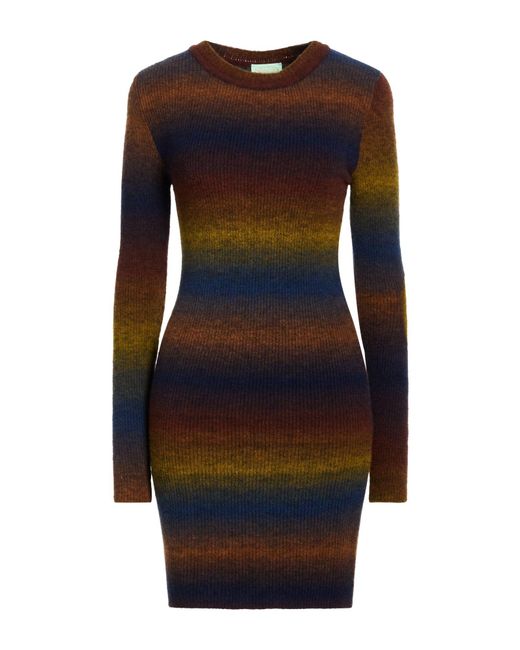Aries Black Mini Dress Acrylic, Polyamide, Wool, Elastane, Synthetic Fibers