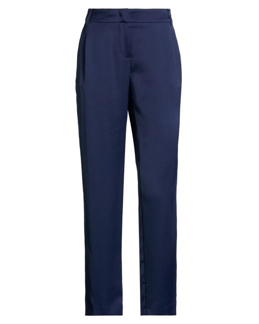 Weekend by Maxmara Blue Pants Polyester