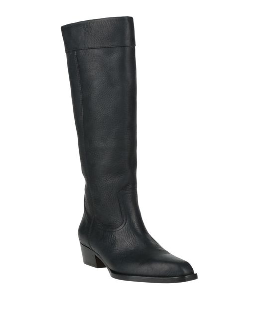Paris Texas Black Boot Leather