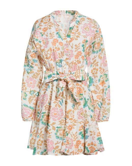 120% Lino White Mini Dresses