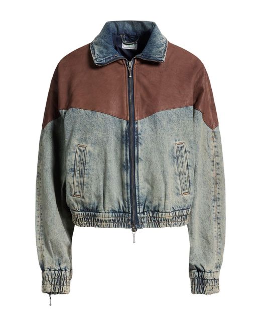 Guess Blue Denim Outerwear Cotton, Hemp