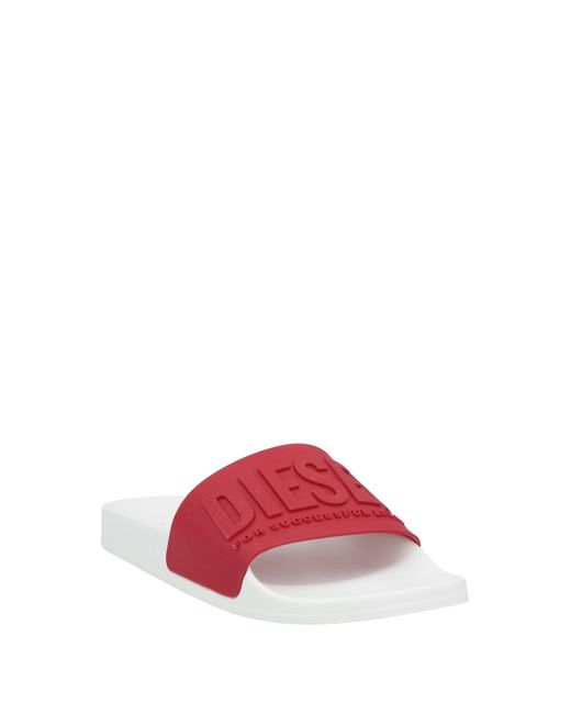 DIESEL Red Sandals for men