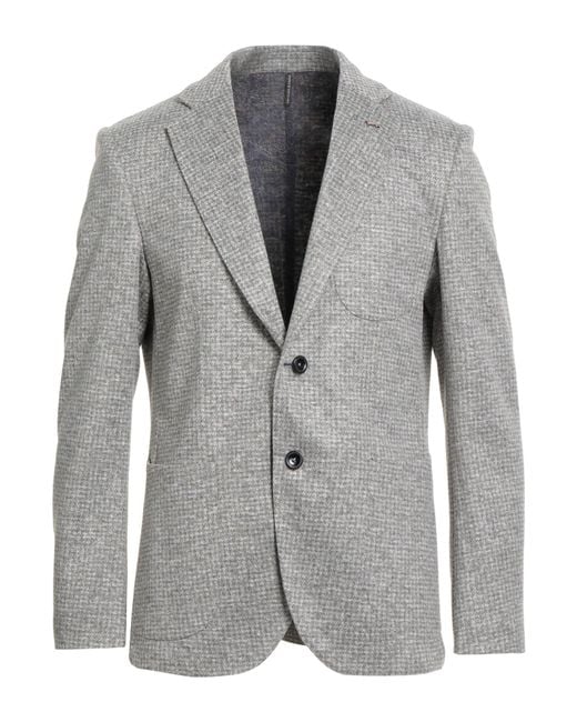 Harmont & Blaine Gray Blazer Acrylic, Polyester, Virgin Wool for men