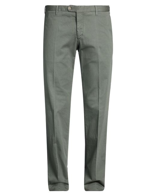 Fedeli Gray Pants Cotton, Elastane for men