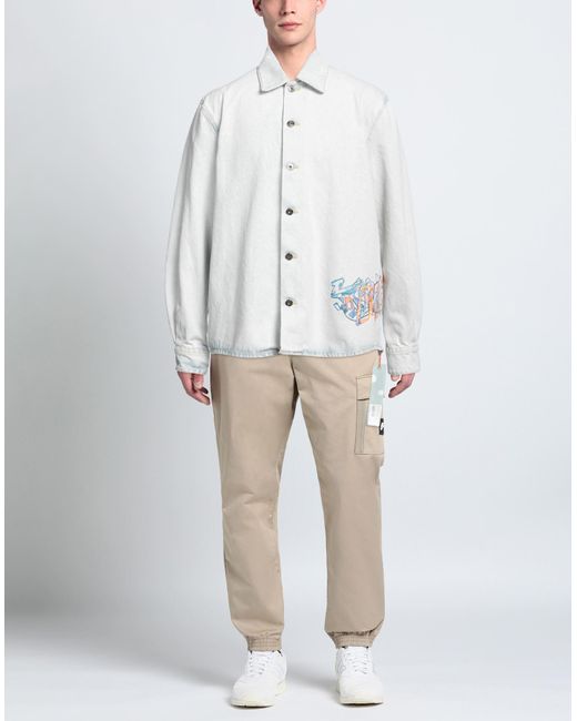 Camicia Jeans di Off-White c/o Virgil Abloh in White da Uomo