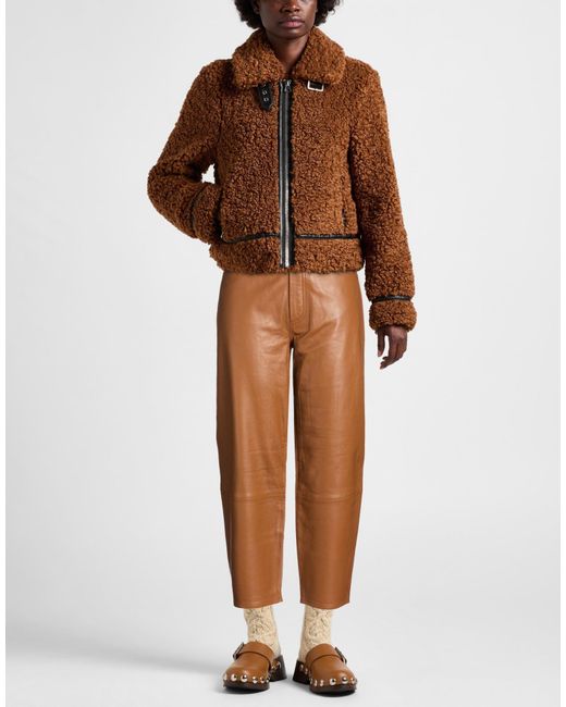 Citizens of Humanity Brown Pants Lambskin