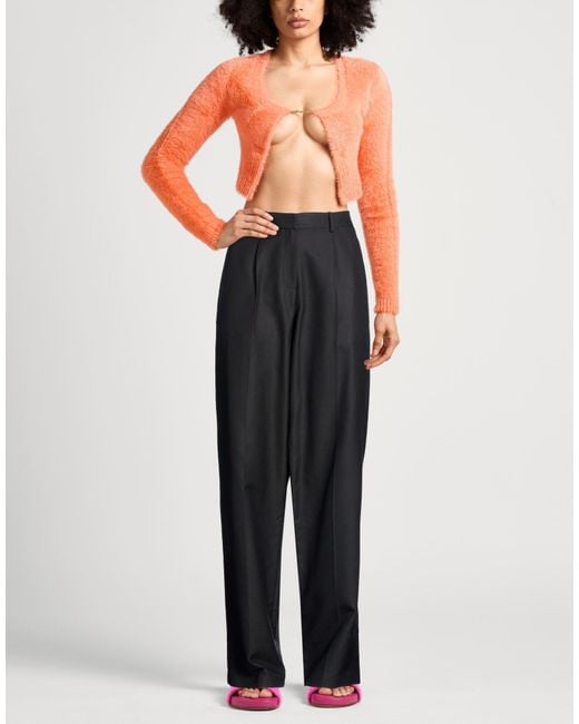 Magda Butrym Black Pants Wool, Elastane