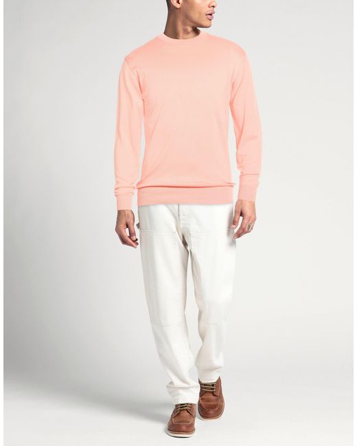 FILIPPO DE LAURENTIIS Pink Sweaters for men