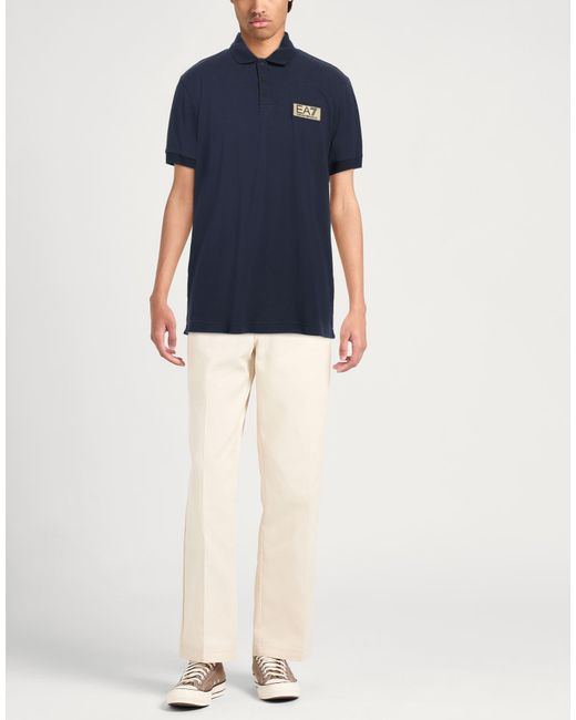 EA7 Blue Polo Shirt for men