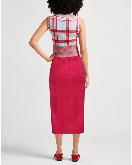 Isabel Marant Red Midi-Rock