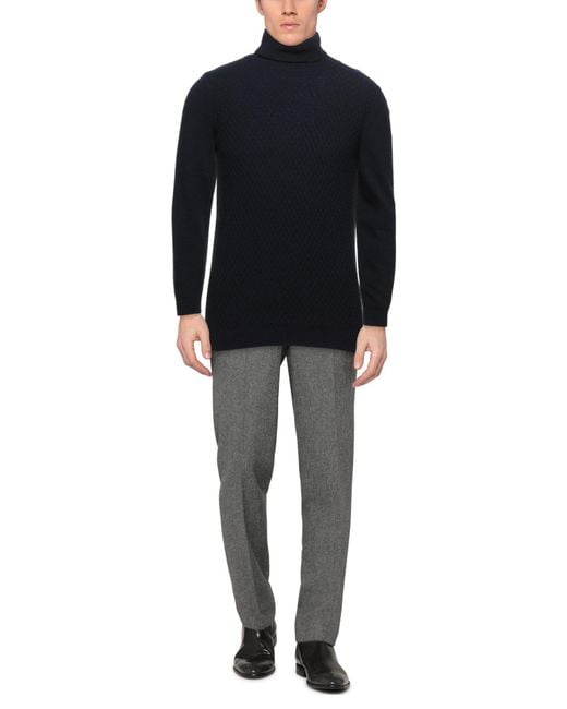 Brooksfield Blue Turtleneck for men