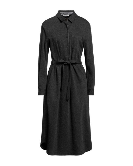Cappellini By Peserico Black Midi Dress