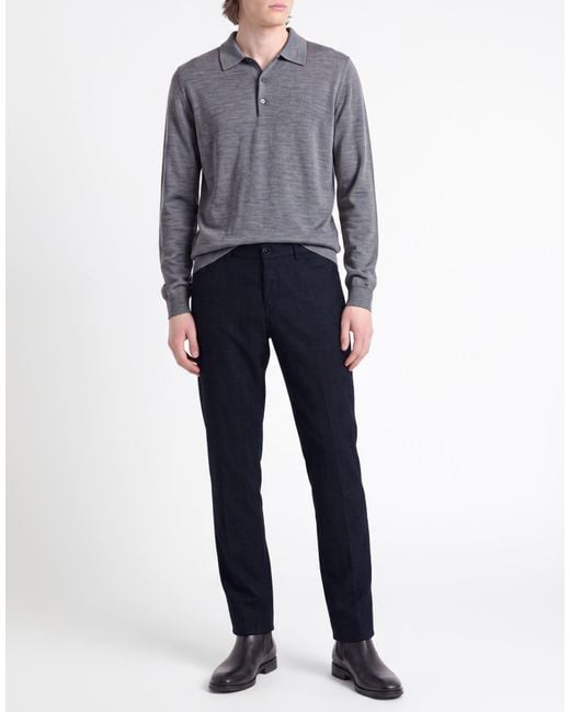 Etro Blue Pants Wool for men