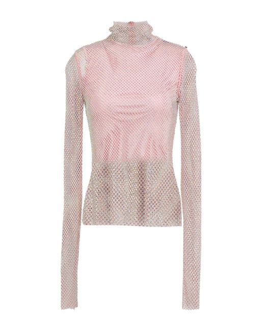 Sportmax Pink Top Polyester, Elastane