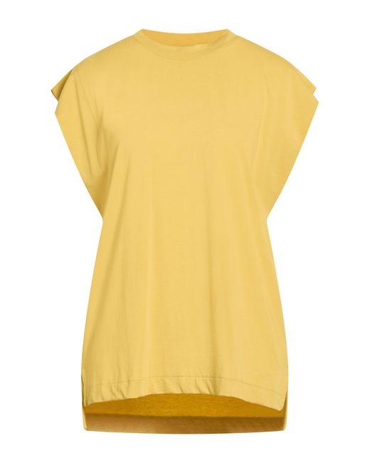 Alpha Studio Yellow Mustard T-Shirt Cotton, Elastane